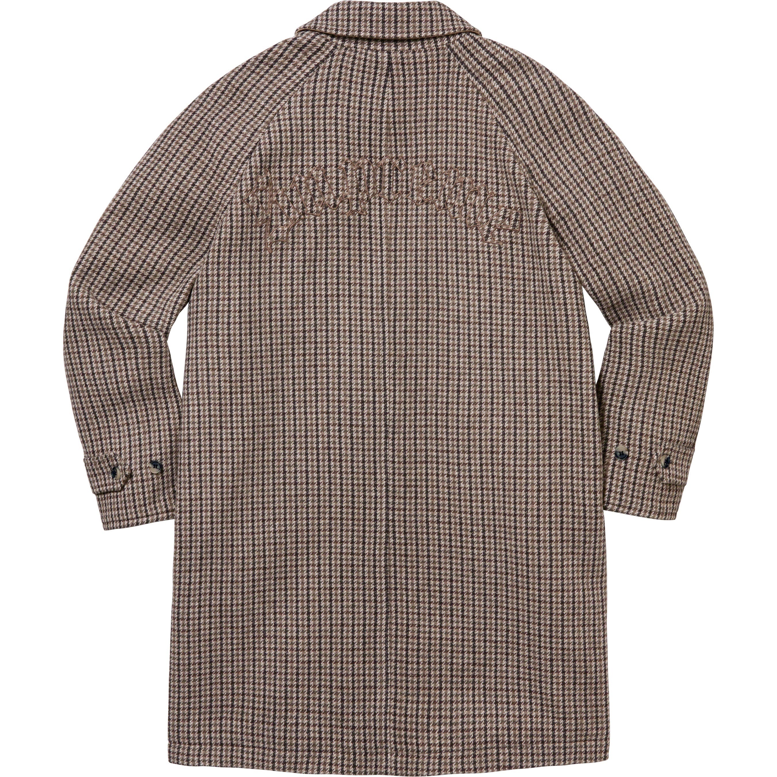 Reversible Houndstooth Overcoat view 8